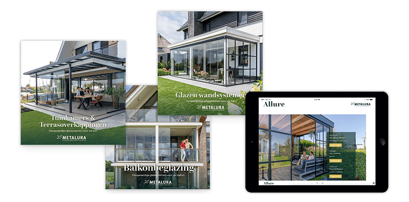 Balkonbeglazing, tuinkamer en glazen wandsysteem brochures