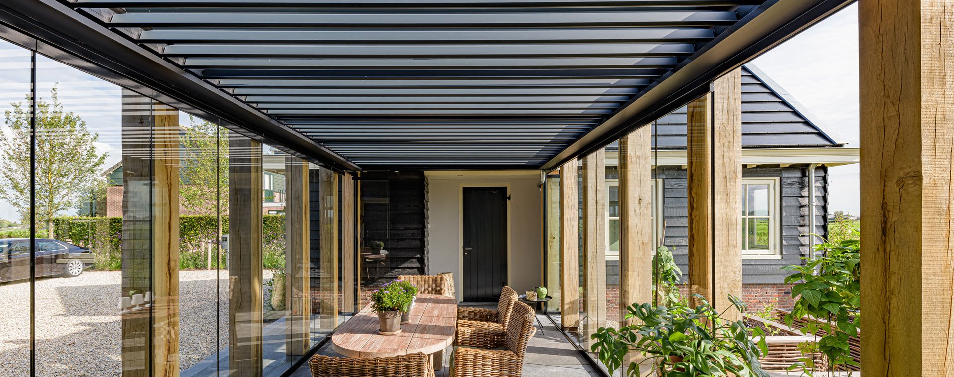 Hybride tuinkamers en terrasoverkappingen Metalura