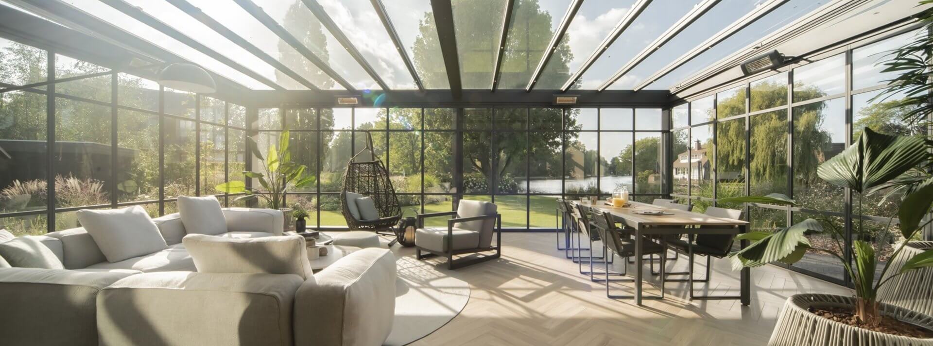 Glazen schuifwand steellook 