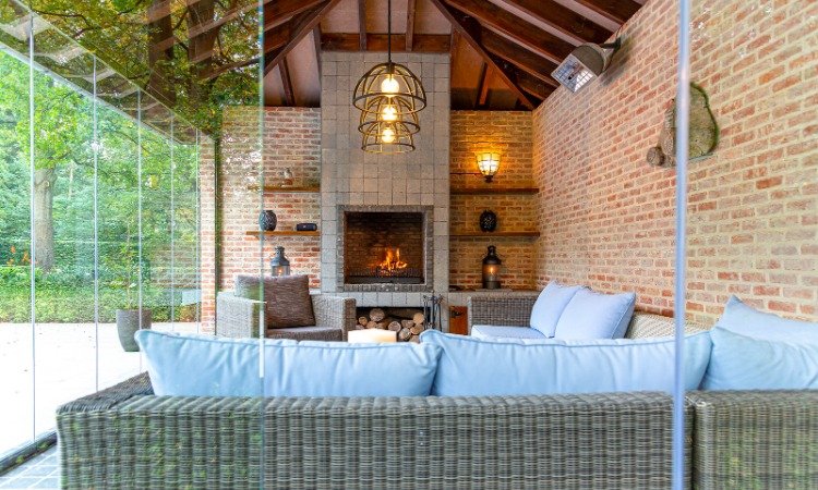 glazen schuifwanden tuinhuis