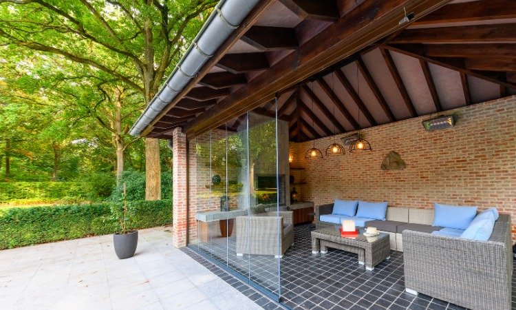 glazen schuifwand tuinkamer