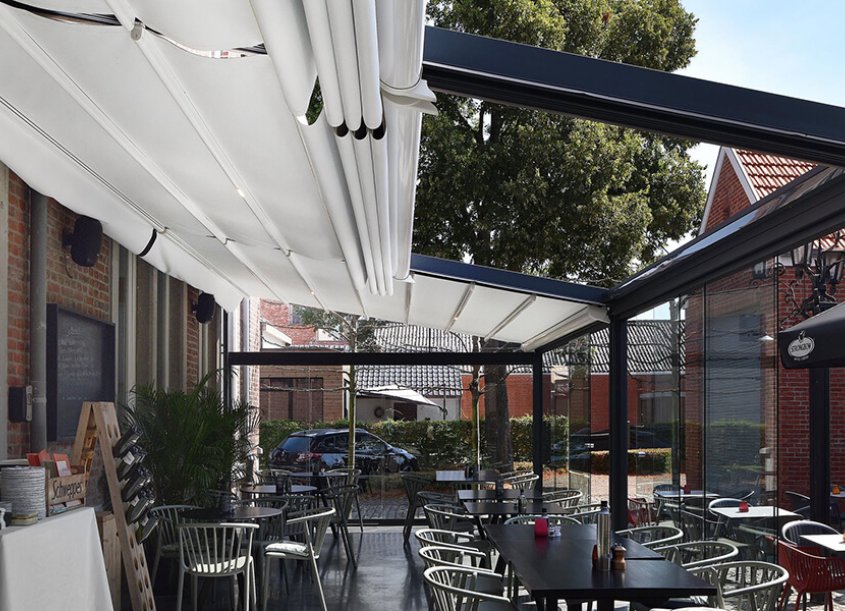 Horeca terrasoverkapping Optimum collectie